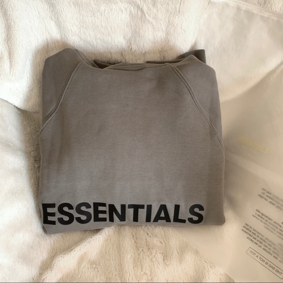 Fear of God Essentials Charcoal Zip-Up Hoodie - Picture 6 of 6